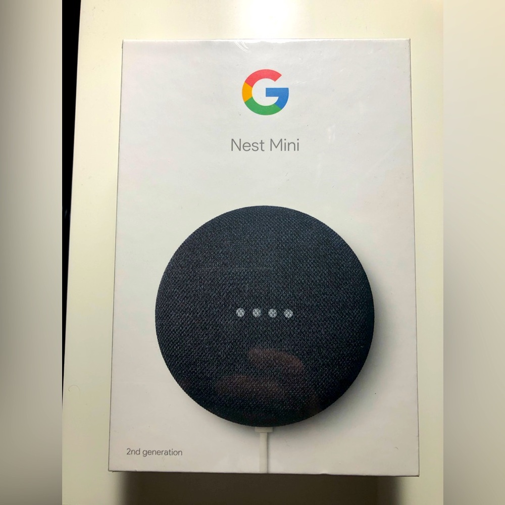 New 2nd generation Google Nest Mini Smart Speaker you control with your voice.